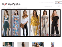 Tablet Screenshot of clothingcandy.com